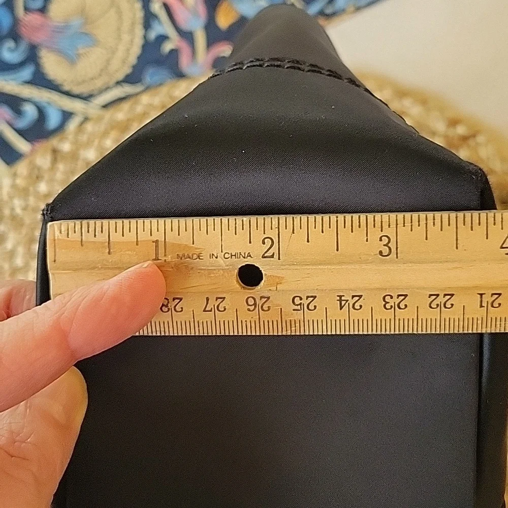 Coach Hampton Mini Nylon Shopper Tote Leather Dark Brown Leather Trim - Picture 16 of 16